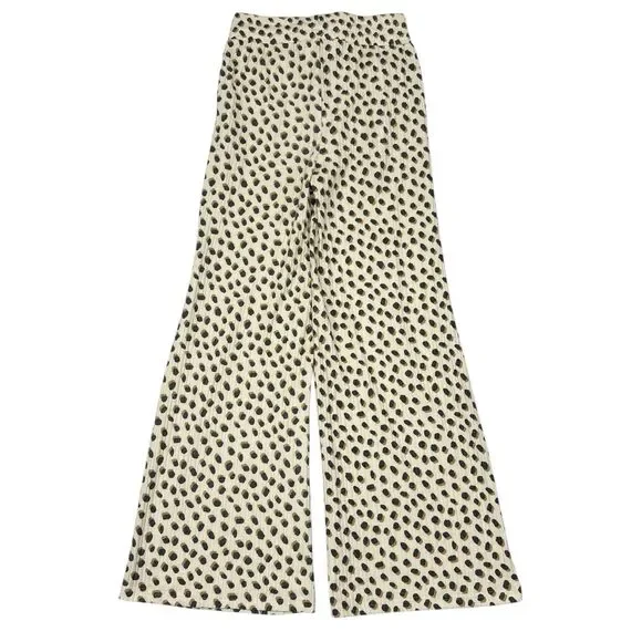 Beach Riot Hailey Pants Size Small Cheetah Print Wide Leg Relaxed Lounge Cropped - Picture 3 of 8
